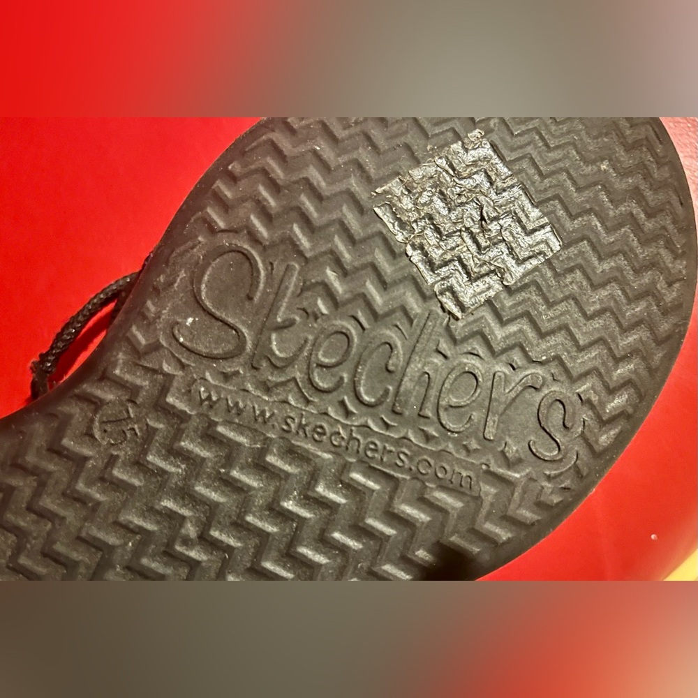 Skechers Cali Hot Shot Rumbler Rhinestone Women BlackSandals wedge size 7.5 - Picture 7 of 7